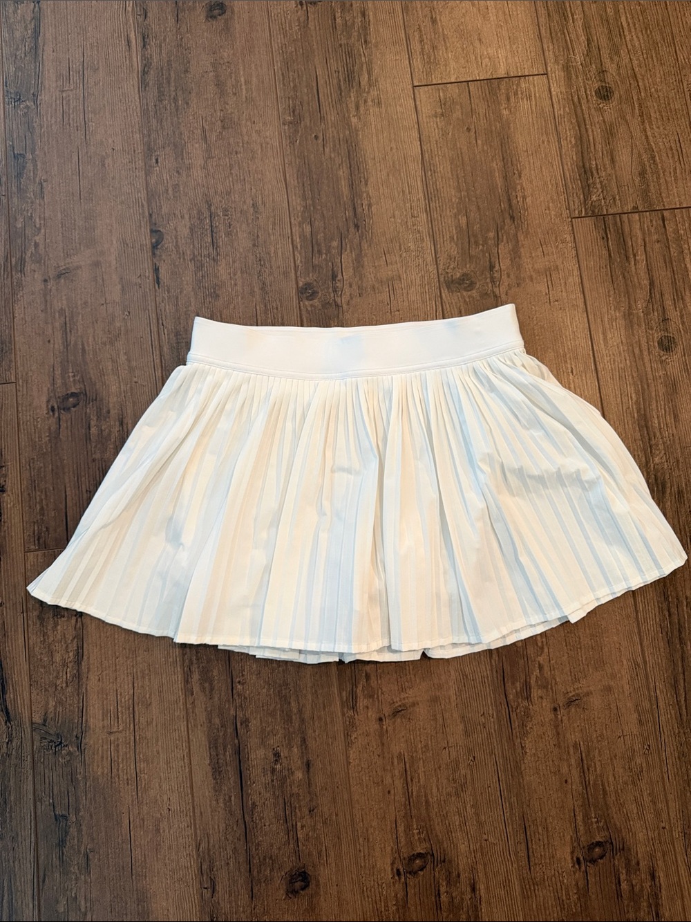 RePleat Hight Rise White Pleated Mini Skirt